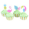 Kit Formas e Toppers Cupcake - Tropical